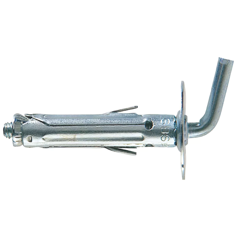 TASSELLO IN ACCIAIO CON GANCIO CORTO - SBS 9/8 ø mm.8x40 gancio mm.9