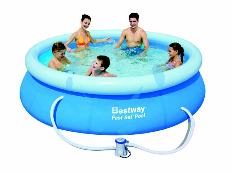 PISCINA FAST SET AUTOPORTANTE TONDA CM.366x76 - kg.14,0 -lt.5.377 -filtro cartuccia (art.57274)