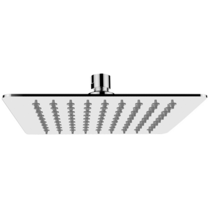 SOFFIONE DOC. QUADR SLIM ACC. INOX D.250