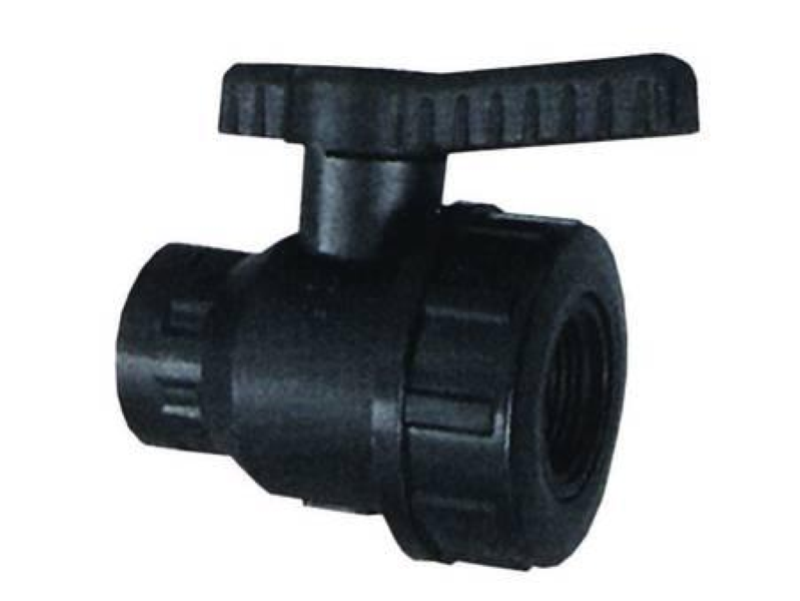 VALVOLA SFERA CON GHIERA IN POLIPROPILENE - FF 3/4"