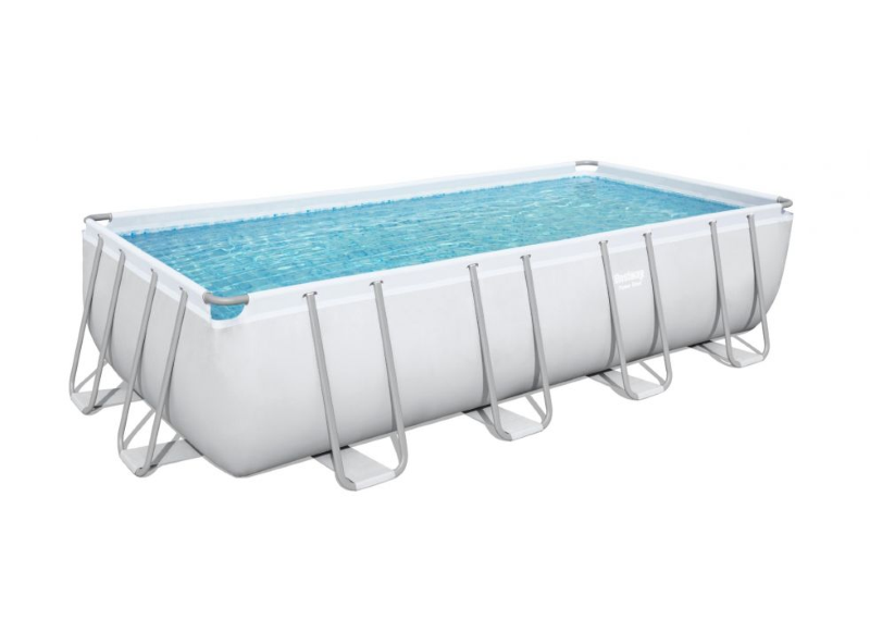 PISCINA POWER STEEL RETTANGOLARE TELAIO PORTANTE CM.549X274X122 - Kg.110,3 -lt.14.812-filtro cartuccia (art.56465)