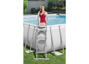 PISCINA POWER STEEL RETTANGOLARE TELAIO PORTANTE CM.549X274X122 - Kg.110,3 -lt.14.812-filtro cartuccia (art.56465)