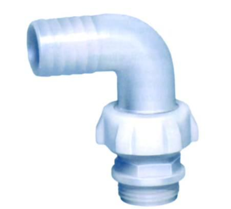 RACCORDO A 3 PEZZI PER POMPE CON PORTAGOMMA CURVO - M 1" x 25 mm