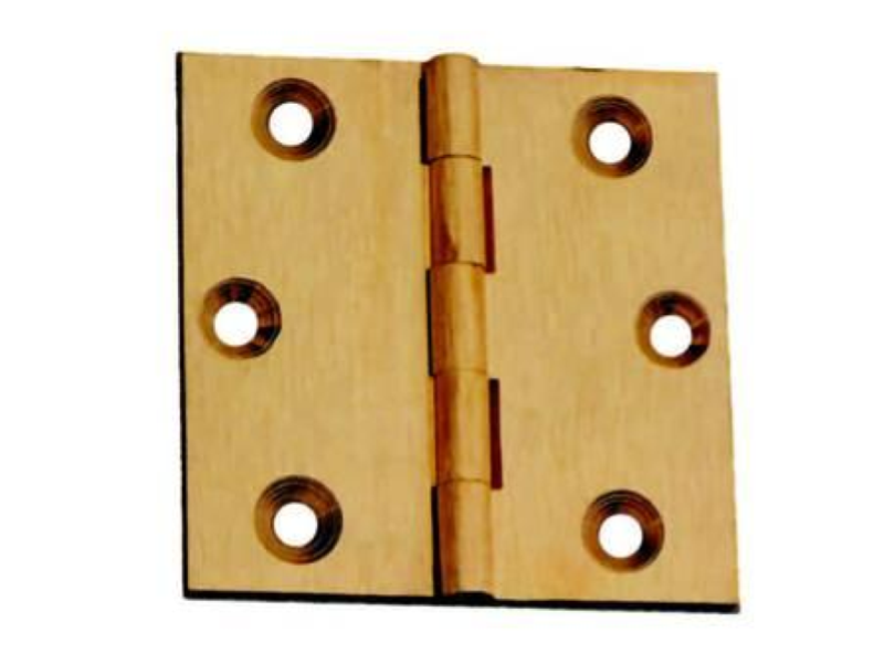CERNIERE FRESATE PIANE OTTONE - mm.50x50