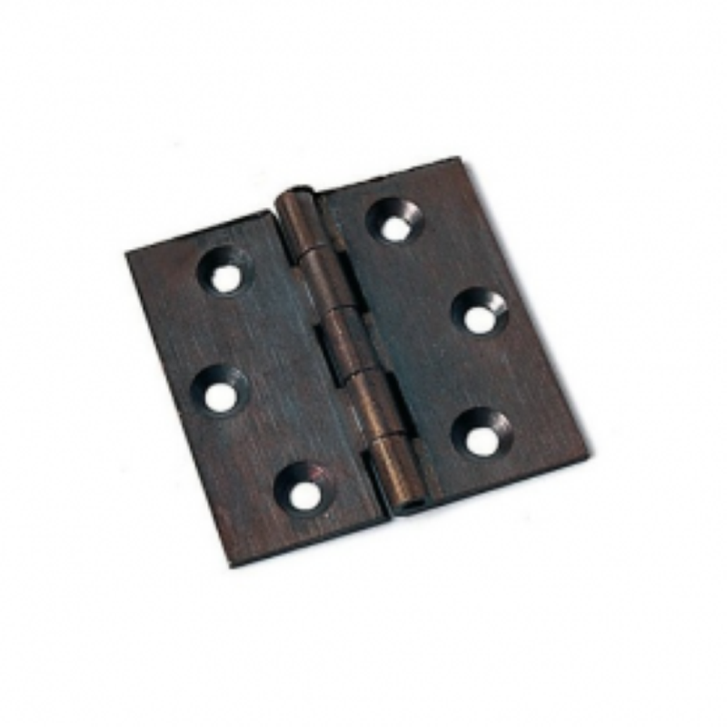 CERNIERE FRESATE PIANE OTTONE BRONZO - mm.40x35