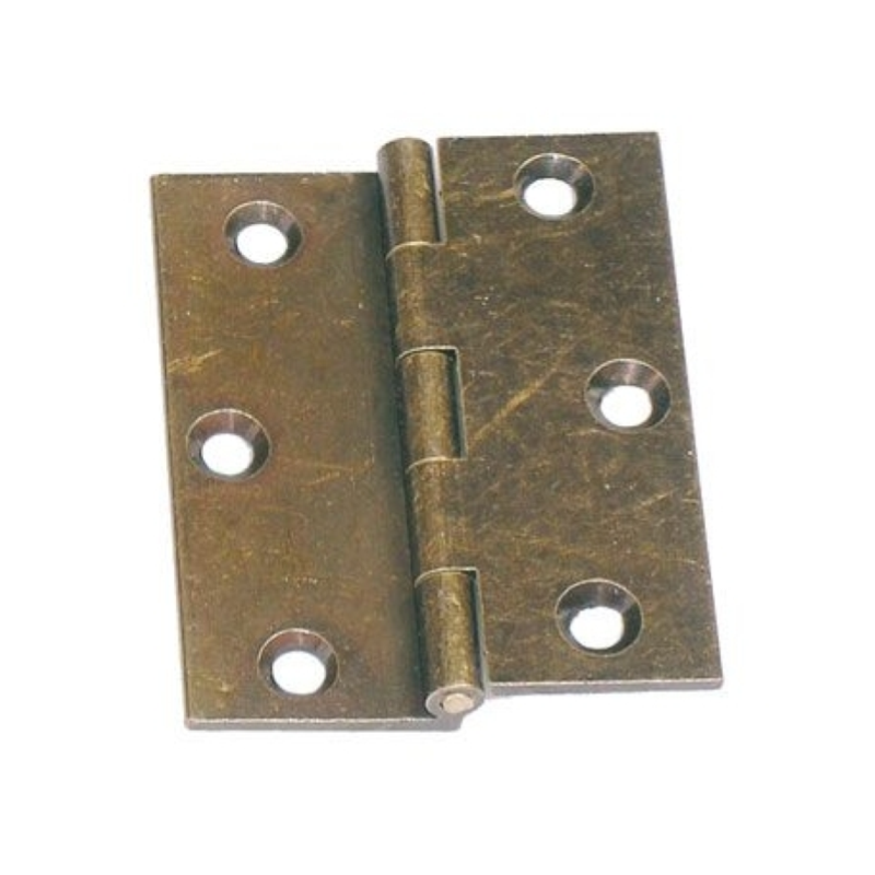 CERNIERE FRESATE MEZZA CURVA ZANCATE BRONZO - mm.40x35