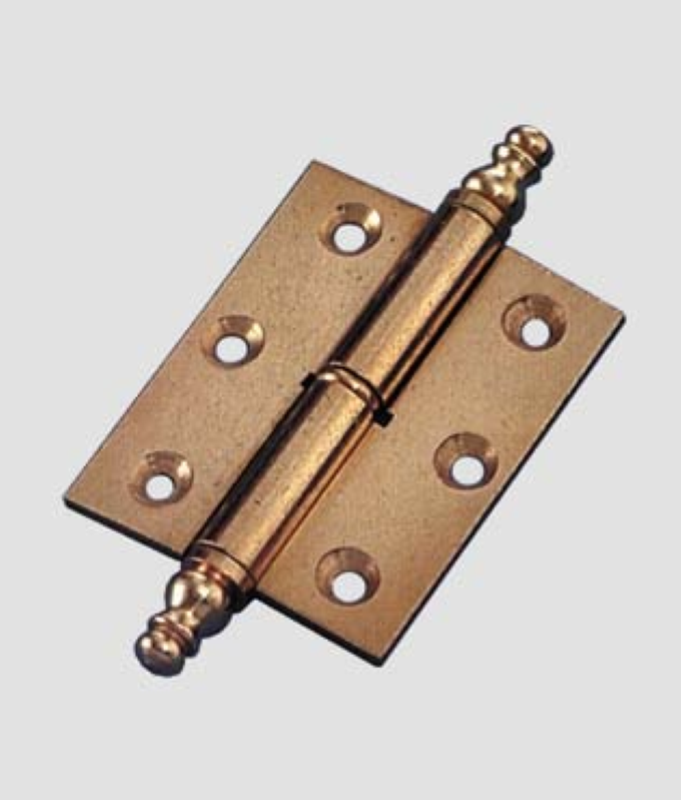 CERNIERE PIANE OTTONE LUCIDO BAROCCO A.133 - mm 40X40 SX