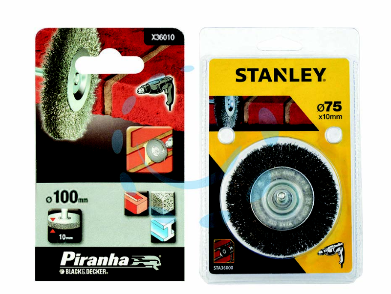SPAZZOLA CIRCOLARE PER TRAPANO - ø mm.100 codolo mm.6 (X36010)