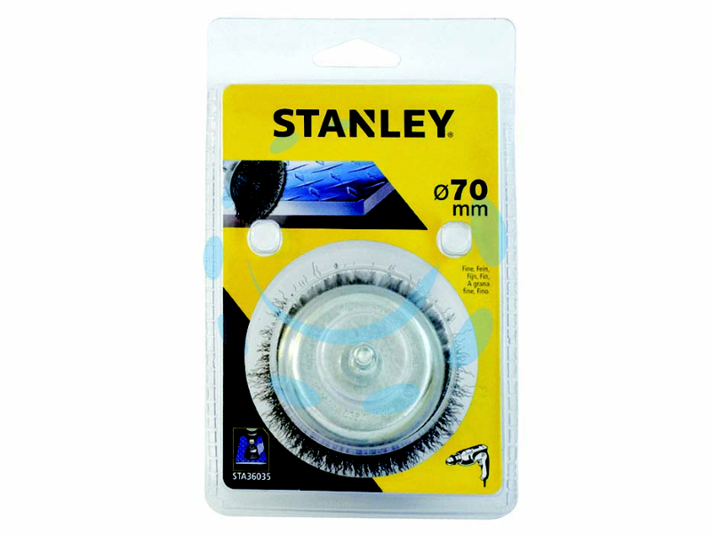 SPAZZOLA A TAZZA PER TRAPANO - ø mm.50 codolo mm.6 (STA36030)