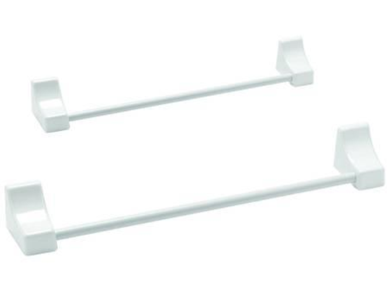 PORTASCIUGAMANI PLUS IN PLASTICA BIANCO- cm.56x8x6,5h. blister pz.1