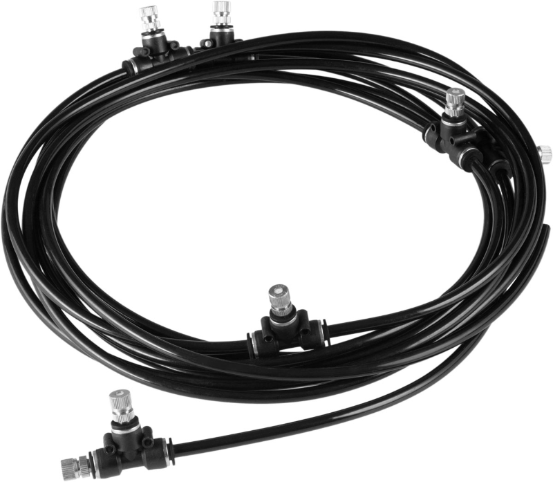 KIT TUBO CON UGELLI VAPORIZZATORI STOCKER - MT.25 - 10 UGELLI - 10 RACORDO A T - 3 TAPPI