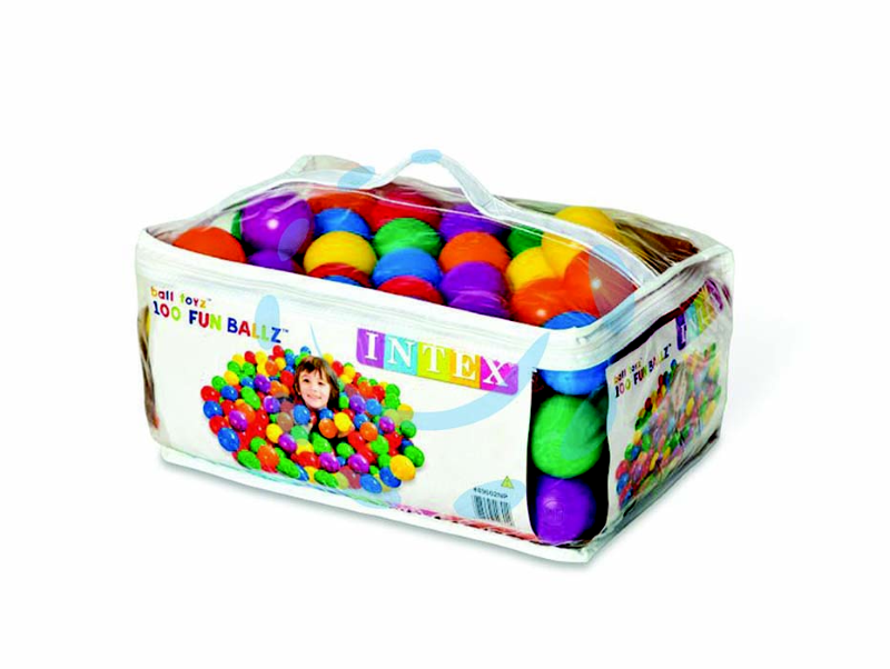 PALLINE COLORATE Ø CM.6,5 PZ.100 +2 ANNI - ø cm.6,5 - peso Kg.1,050 (art.49602)