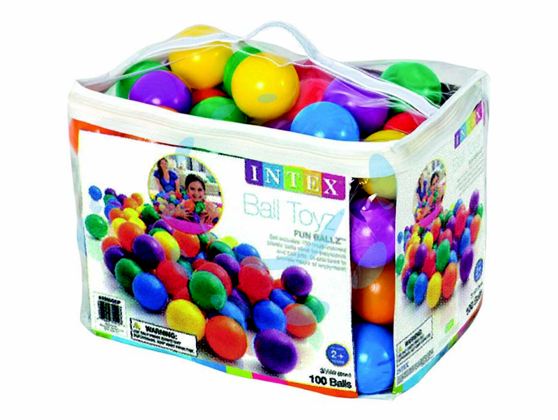 PALLINE COLORATE Ø CM.8 PZ.100 +2 ANNI - ø cm.8 - peso Kg.1,6 (art.49600)