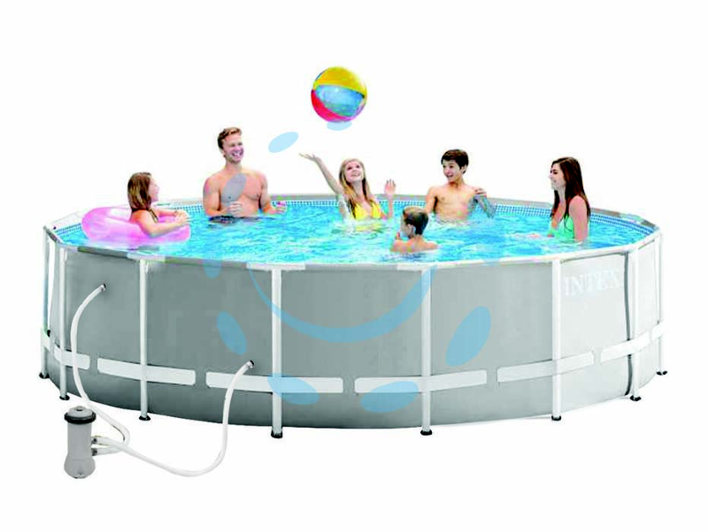 PISCINA PRISM FRAME TONDA CON TELAIO PORTANTE CM.457x122H. - Kg.72,4 -lt.16.805 -filtro cartuccia (art.26726)