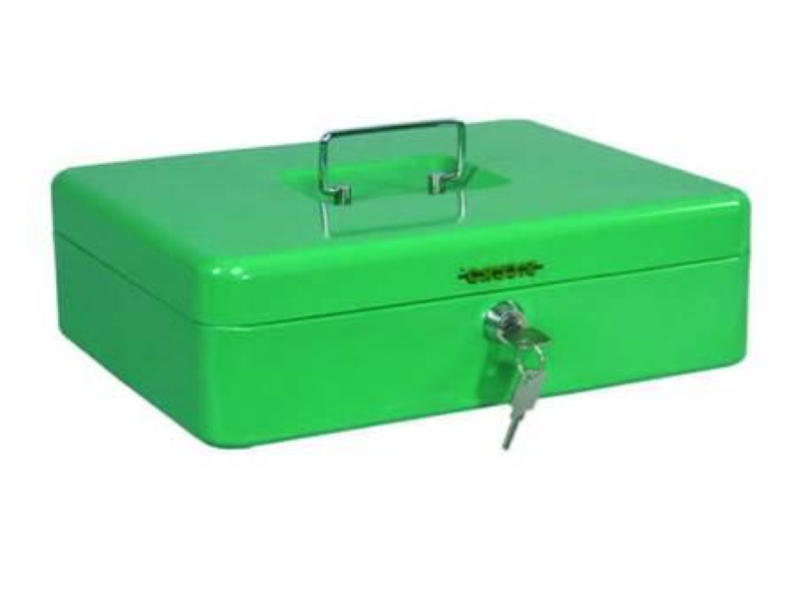 CASSETTA PORTAVALORI CON VASCHETTA PORTAMONETE- mm.200x160x90h.