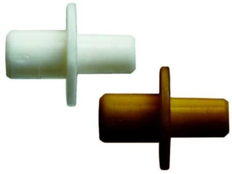 MENSOLINA IN PLASTICA - ø mm.5/6 bianca