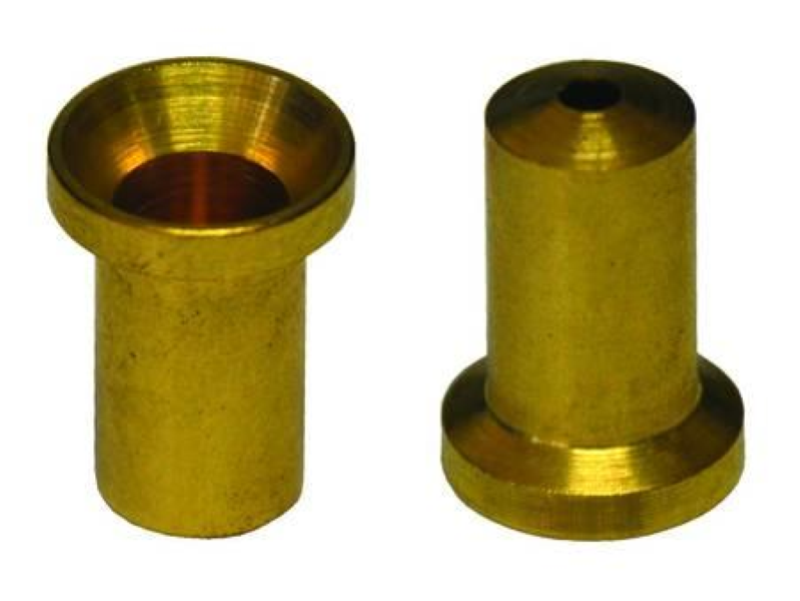 POZZETTI IN OTTONE PER ASTE - ø mm.10