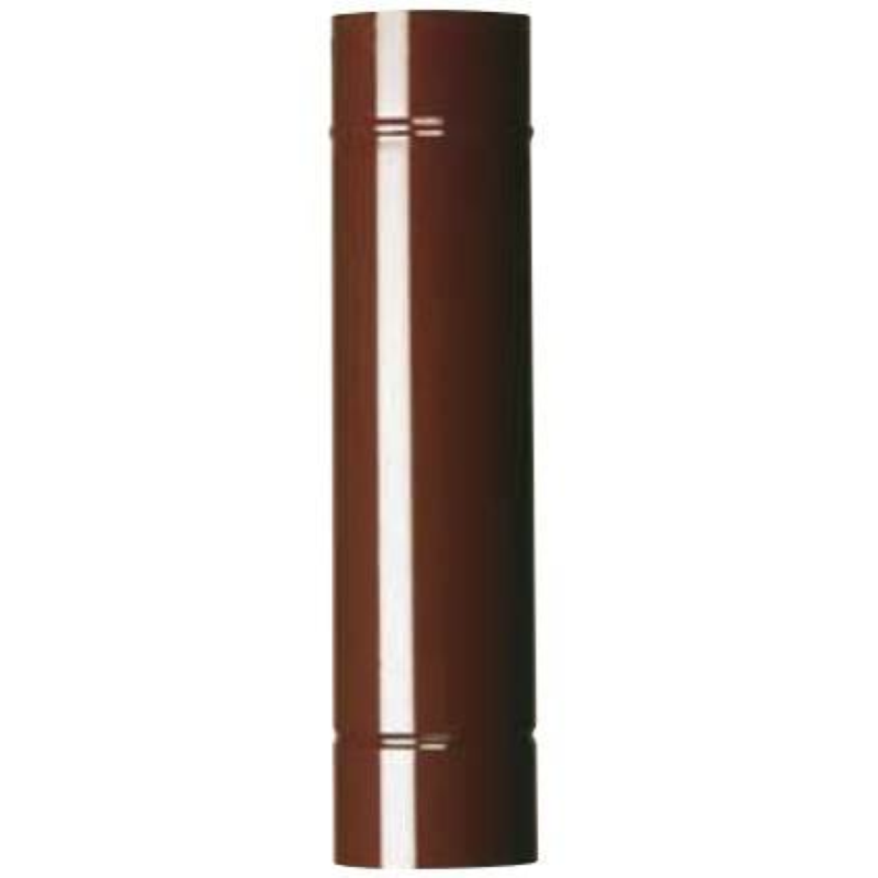 TUBO PORCELLANATO PER STUFA MARRONE LUCIDO - ø cm.10x100