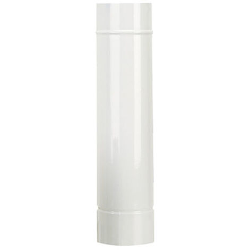 TUBO PORCELLANATO PER STUFA BIANCO LUCIDO - ø cm.10x100