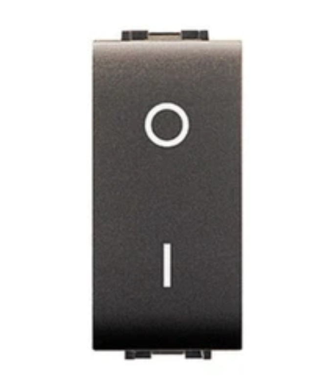 INTERRUTTORE BIPOLARE LIFE ECL 4009 NERO