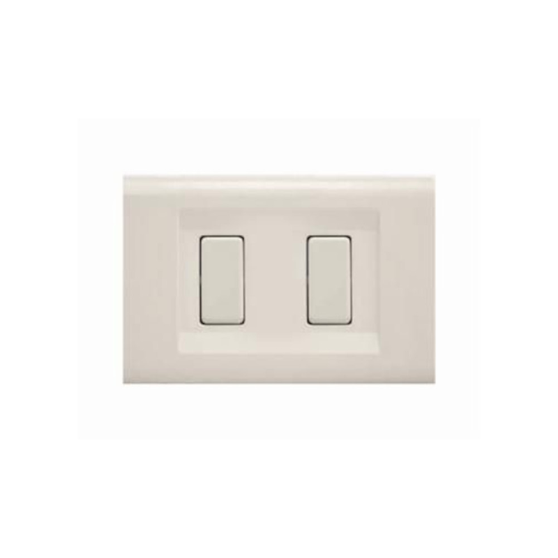 PLACCA BIANCA TONDO 2 FORO ECL2692WH