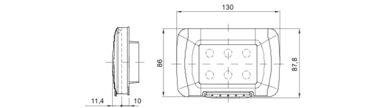 PLACCA STAGNA AUTOPORTANTE 3 POSTI GRIGIO RAL 7035 SYSTEM - GW22453