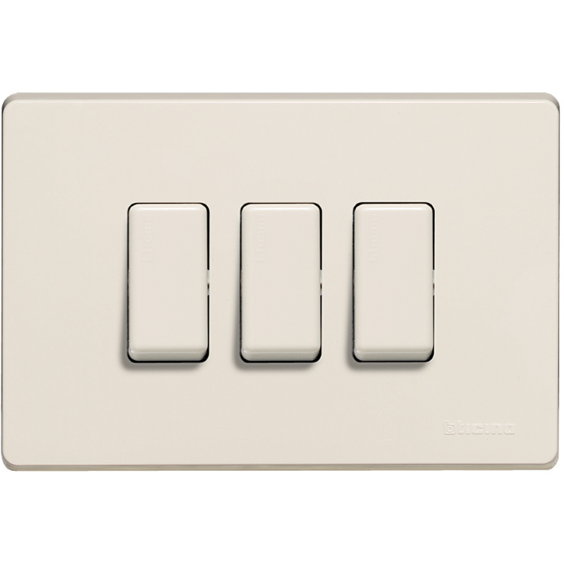 PLACCA 3 MODULI IN RESINA BIANCA MAGIC - 503/3/R