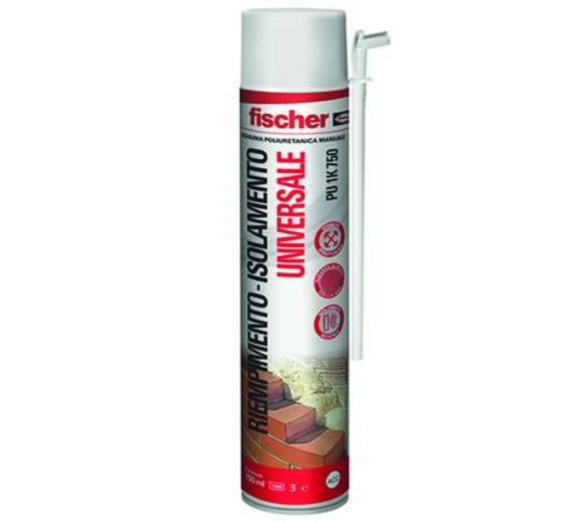 SCHIUMA POLIURETANICA UNIVERSALE PU 1K- ml.750 applicazione manuale