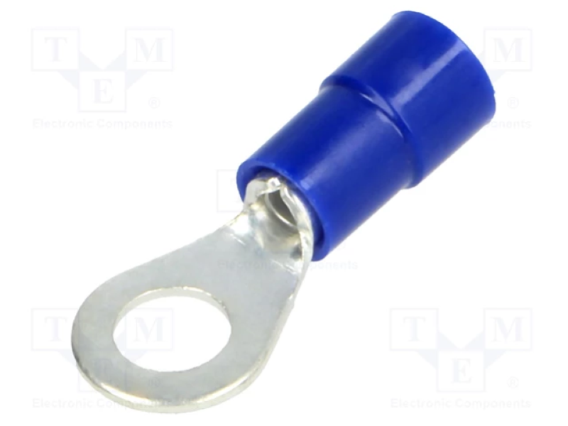 TERMINALI CAPICORDA · PREISOLATI IN PVC · OCCHIELLO - Blu 1.5 ÷ 2.5 - PER VITE 3 - 00219