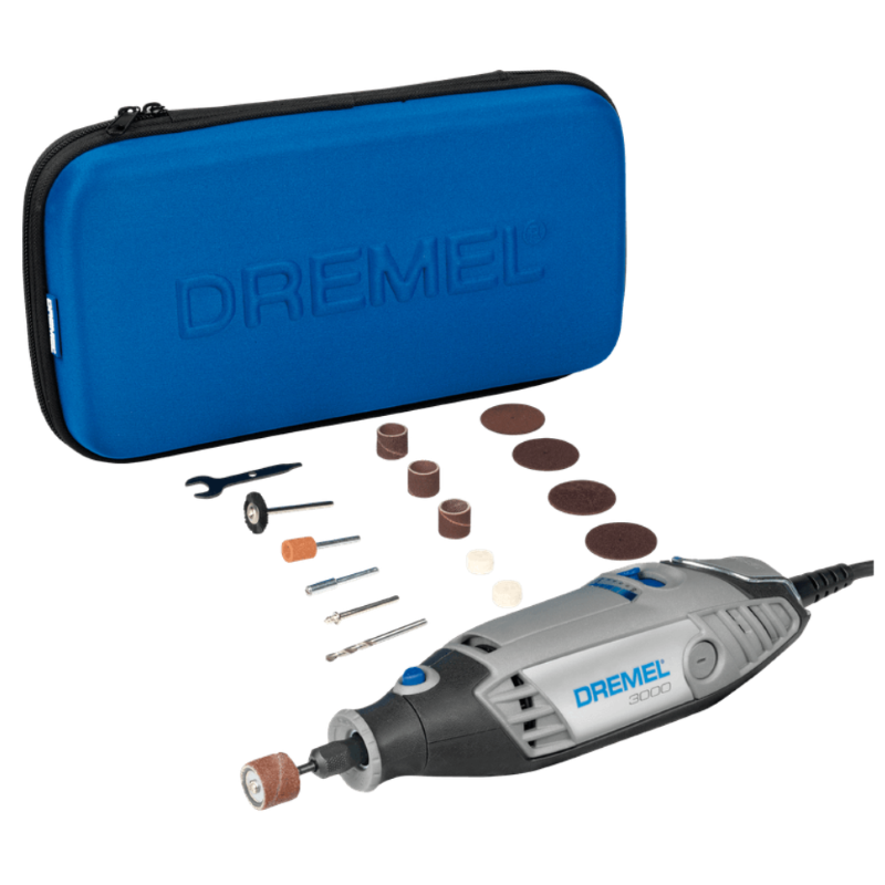 DREMEL MINIUTENSILE 130W CON 15 ACCESSORI+SET TAGLIO METALLO (3000JC)