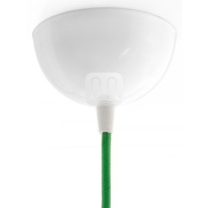 ROSONE MEZZA SFERA METALLO D.100 H.50 - 1 FORO DA MM.10 - BIANCO