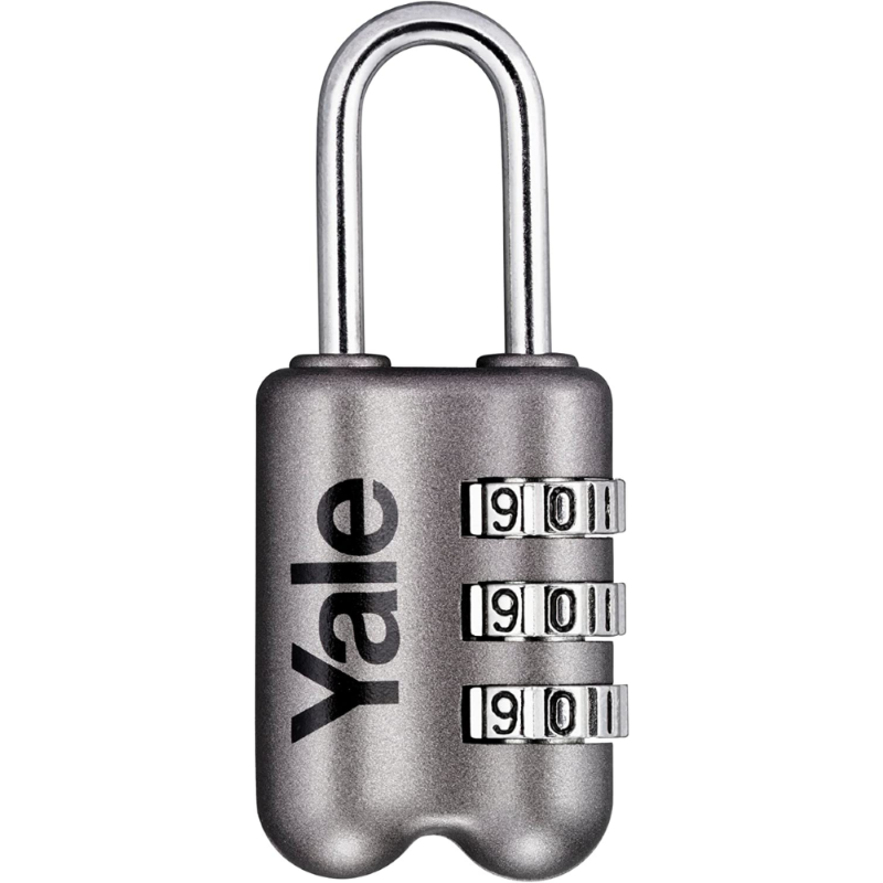 LUCCHETTO AD ARCO A COMBINAZIONE DA VIAGGIO PER VALIGE P2 - mm.23 grigio (YP2/23/128/1G)