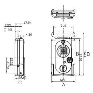 FASCIA PER VALIGE CON COMBINAZIONE E DISPOSITIVO "TSA" TL1 - mm.62 rosso - fascia mt.2 (YTL1/62/4/1R)
