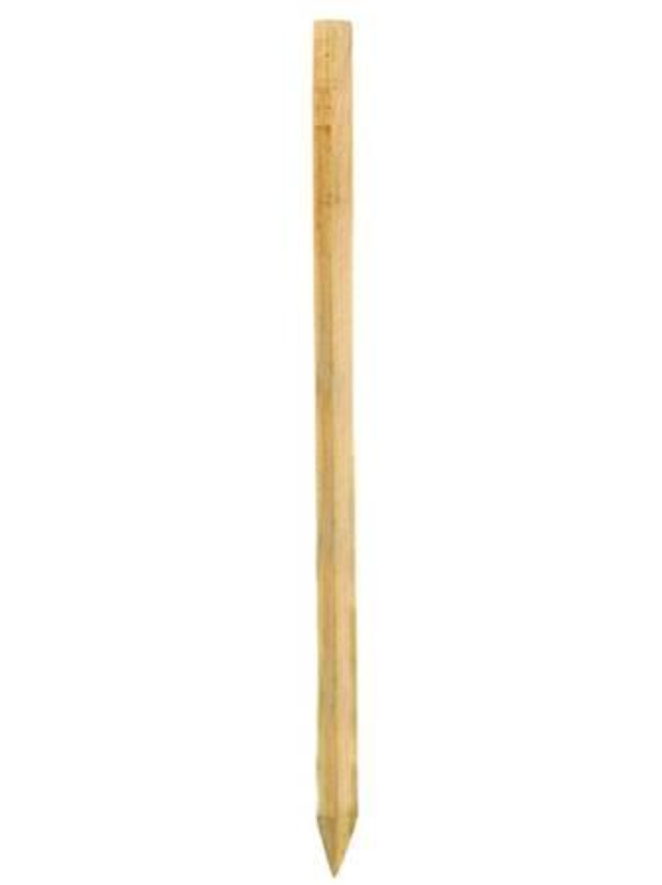 TUTORE LEGNO CON PUNTA IN PINO IMPREGNATO - cm.2,8x2,8x150h.