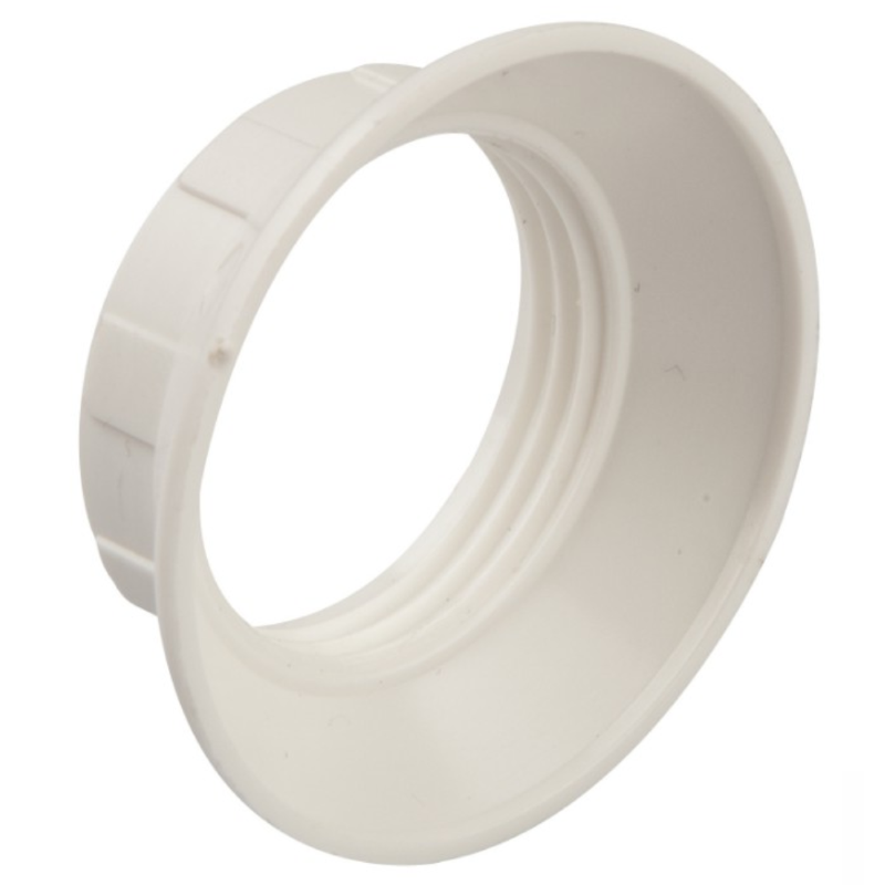 GHIERA TERMOPLASTICA PER PORTALAMPADA E14 BIANCA