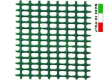 RETE IN PLASTICA QUADRETTA VERDE MM.5X5- maglia mm.5x5, altezza cm.100
