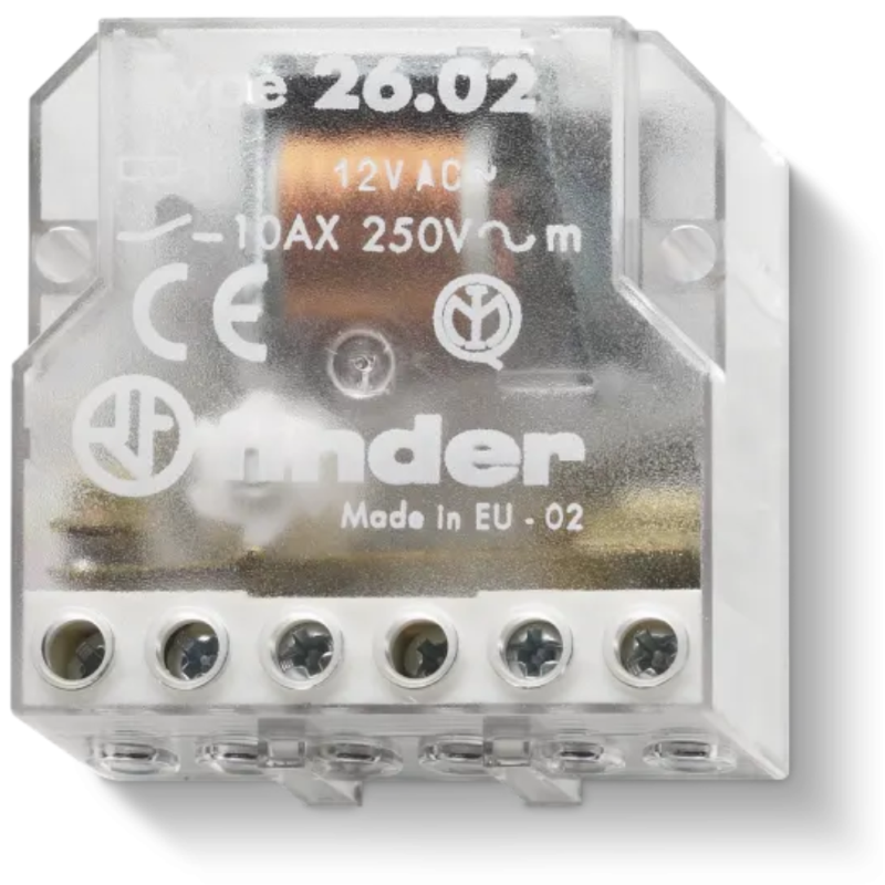 RELE AD IMPULSI (PASSO PASSO) 12V INTERRUTTORE 2 CONTATTI NO - 26028012