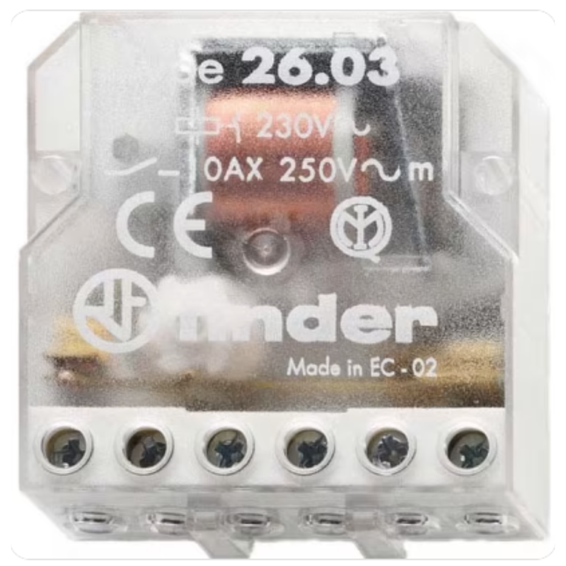 RELE AD IMPULSI (PASSO PASSO) 230V INTERRUTTORE 1 CONTATTO NO + 1 CONTATTO NC - 26038230