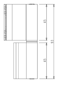 CERNIERA PER INFISSI ALLUMINIO R40 R50r - BAINCO PURO