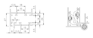 CERNIERA PER INFISSI ALLUMINIO R40 R50r - BAINCO PURO