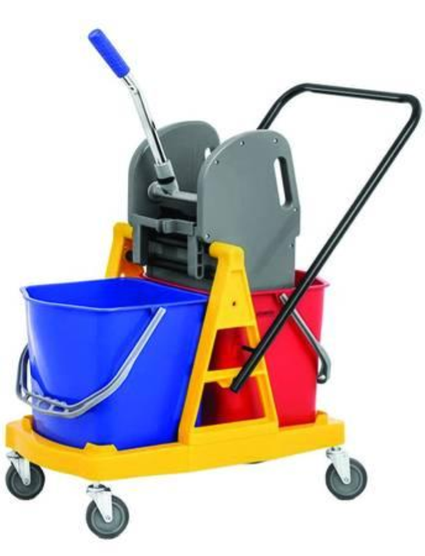 CARRELLO MOCIO STRIZZATORE "CLEAN HARD"- lt.34 di capienza - cm.71x43x95h.