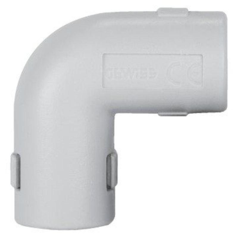 CURVA ISPEZIONABILE GRIGIO - IP40 - mm. 25