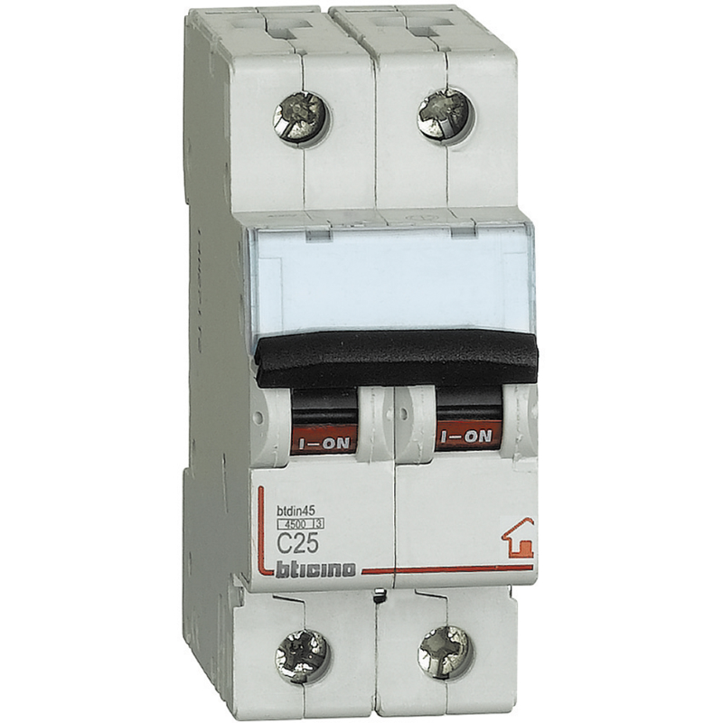 INTERRUTTORE AUTOMATICO MODULARE MAGNETOTERMICO FC810NC25 C25 2M - 2P N 25A 
