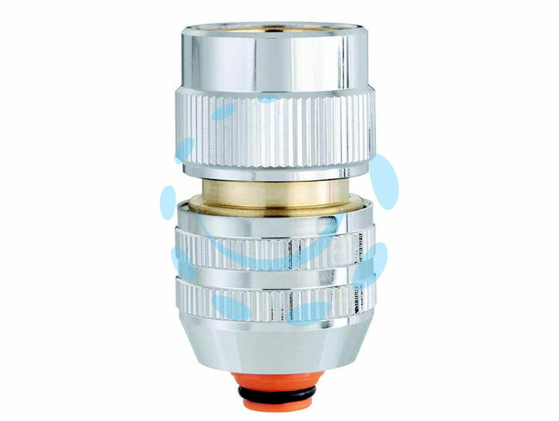 RACCORDO AUTOMATICO CON STOP METAL-JET IN BLISTER - 3/4" 9614