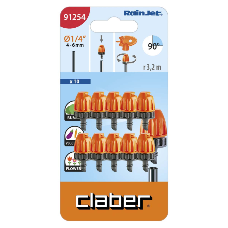 MICROIRRIGATORE 90° PZ.10 CLABER 91254