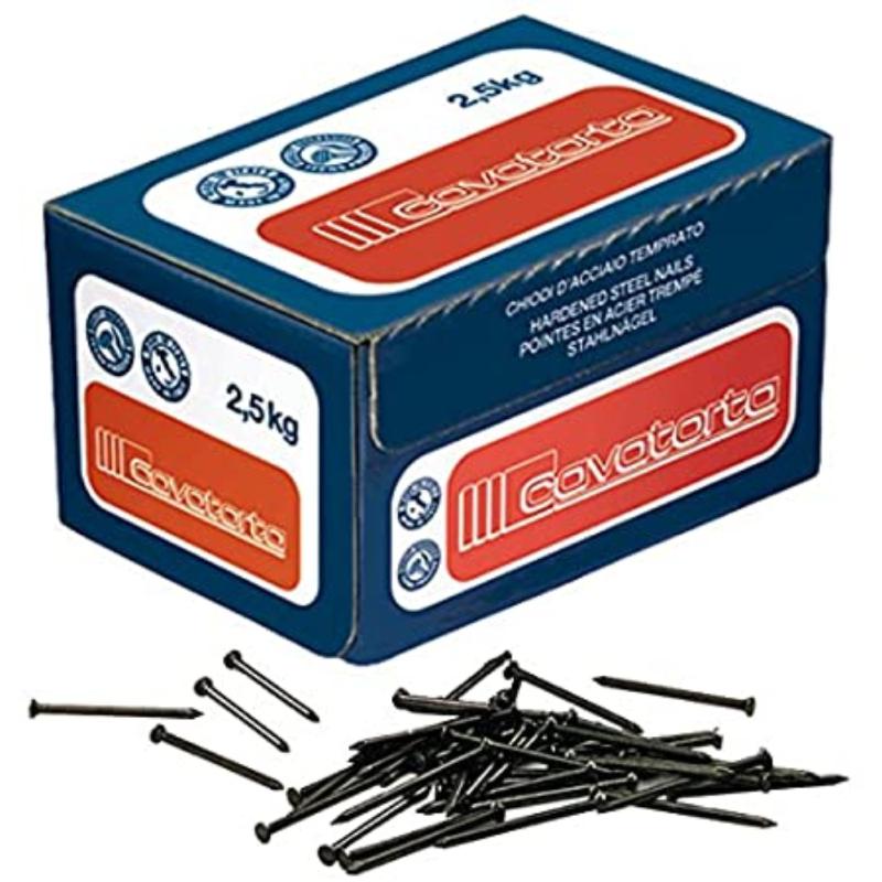 CHIODI ACCIAIO TEMPERATO TESTA BOMBATA - mm.4x70