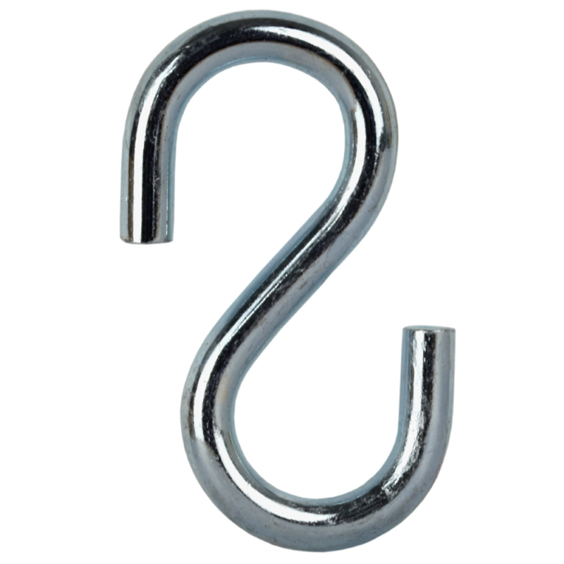 GANCIO AD "S" PER CATENE ZINCATO - n°23 - mm.6X53
