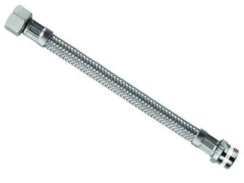 PARIGI FLESSIBILE INOX M1/2 - F1/2 "FLEXCORE"- M 1/2" F 1/2" cm.35