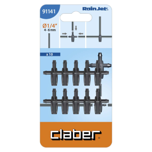 RACCORDO PER MICROIRRIGAZIONE CAPILLARE A 3 VIE IN BLISTER 91141