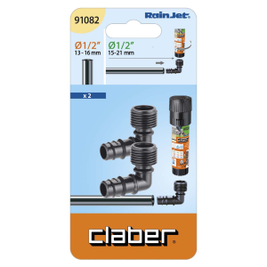 RACCORDO PER MICROIRRIGAZIONE TUBO 1/2" ANGOLO M 1/2" IN BLISTER 91082